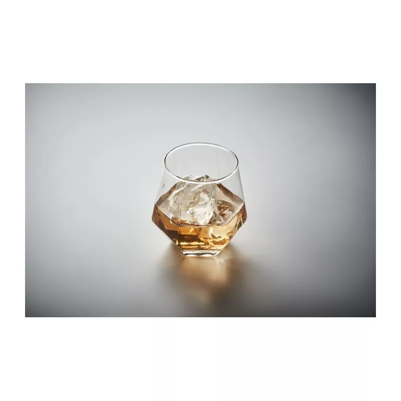 Szklanka do whisky geometryczna 300 ml KIMBERO - Przezroczysty (MO2744-22)