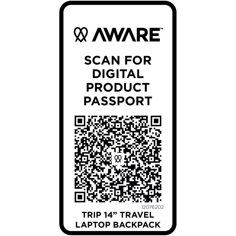 Trip Aware™, plecak na laptopa 14 cali wykonany z materiałów z recyklingu, 9 l - Złamana biel (12076202)