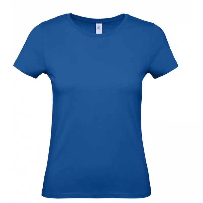 Damska koszulka reklamowa 145 g/m² B&C #E150 / WOMEN - Royal Blue (450) (TW02T/E150-ROYAL BLUE)