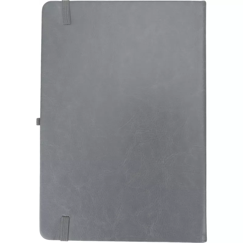 Notatnik A5 w linie z PU z recyklingu CLEO - szary (2374807)