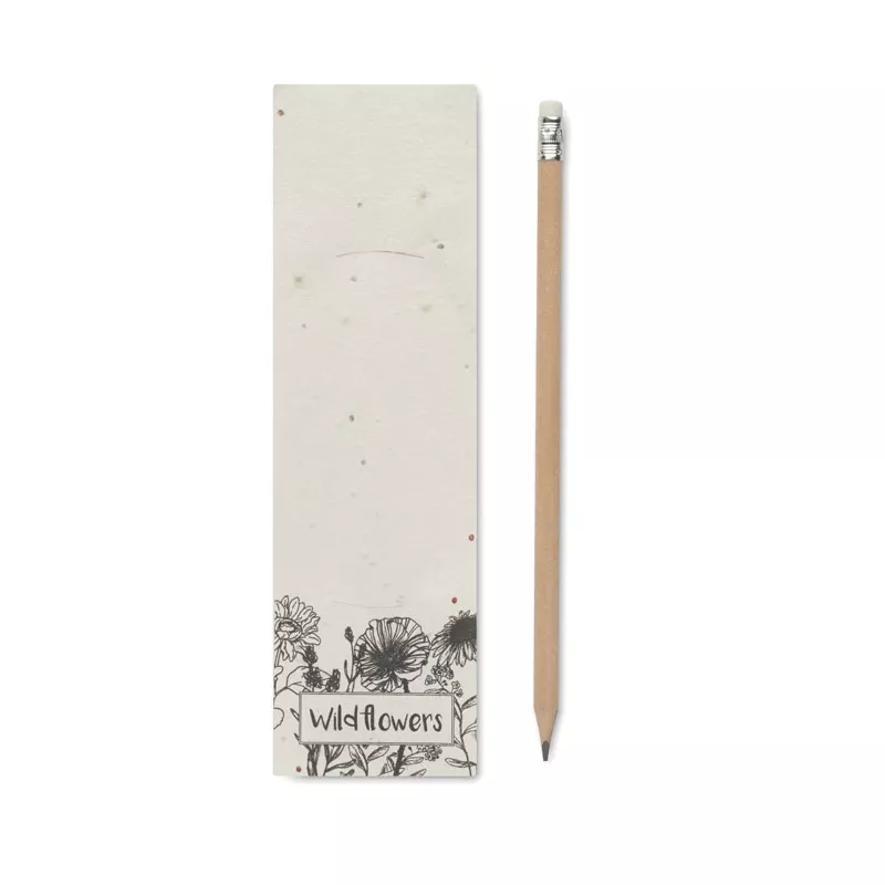 Ołówek w etui z papieru siewnego PENSEED - Bialy (MO2257-06)