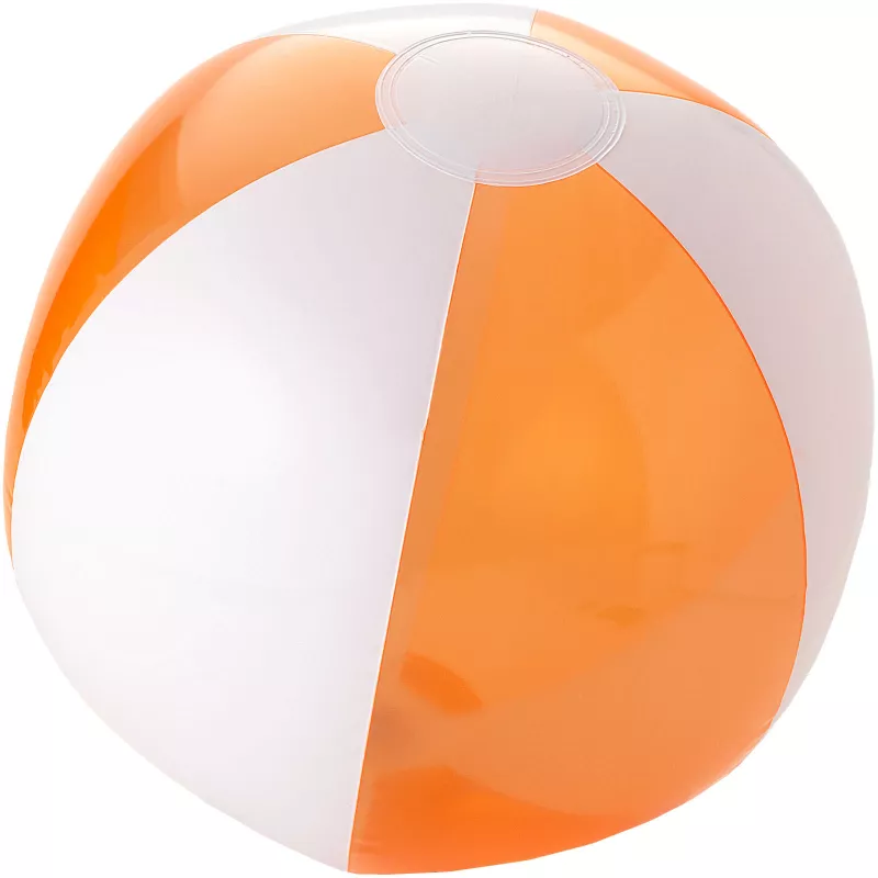 Solidna, przezroczysta piłka plażowa Bondi - Biały-Pomaranczowy przezroczysty (19538620)