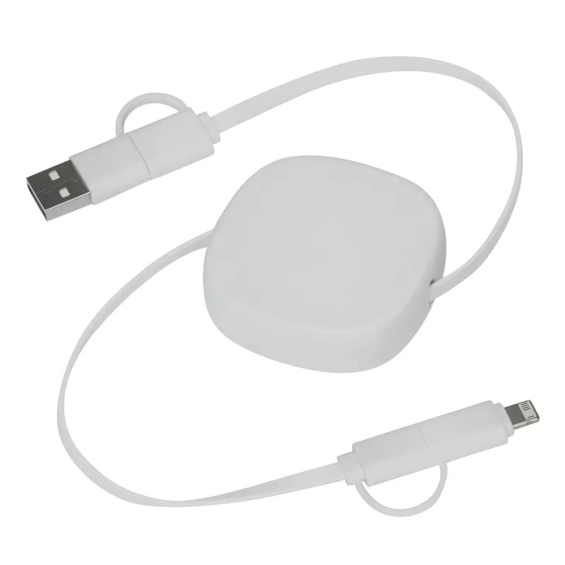 Kabel do ładowania i przesyłania danych - biały (56-1107107)