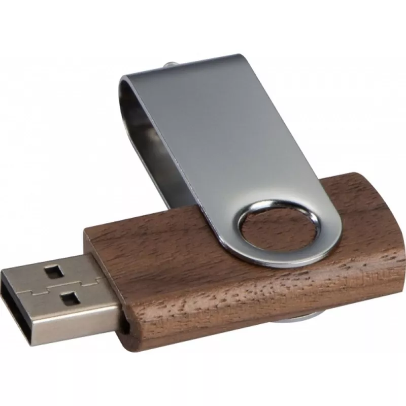 Pendrive drewniany 4GB 2.0 LEAGUE CITY - brązowy (087801)