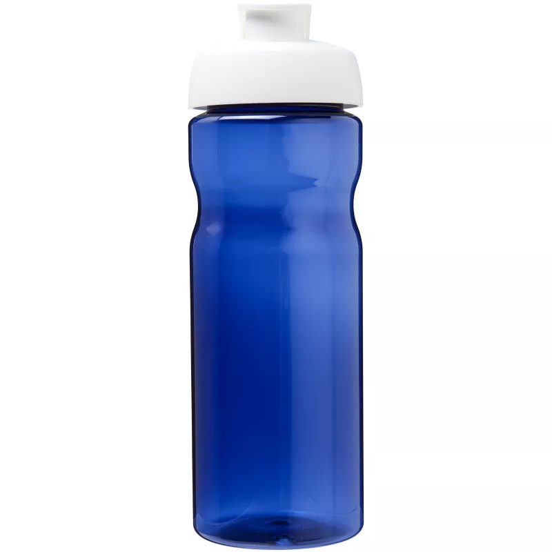 Bidon H2O Eco o pojemności 650 ml z wieczkiem zaciskowym - Biały-Niebieski (21009713)