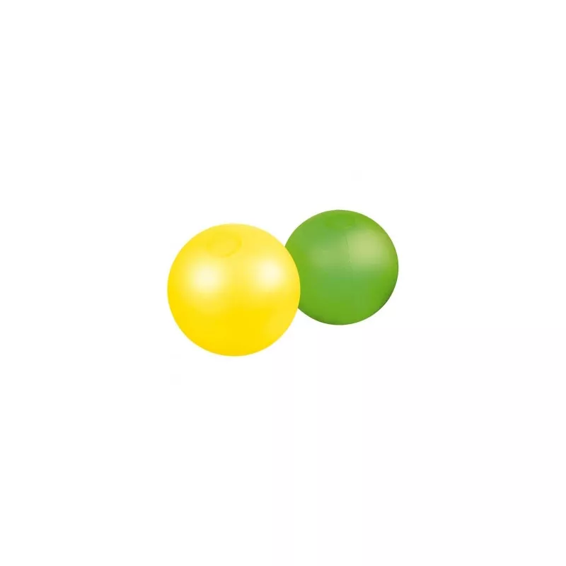 Dmuchana piłka plażowa jednokolorowa średnica 26 cm - żółty (5102908)