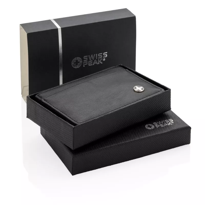 Etui na karty kredytowe Swiss Peak, ochrona RFID - czarny (P820.420)