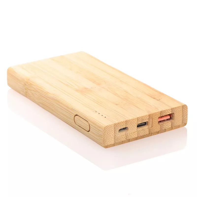 Bambusowy power bank 8000 mAh B'RIGHT | Caroline - drewno (V0348-17)