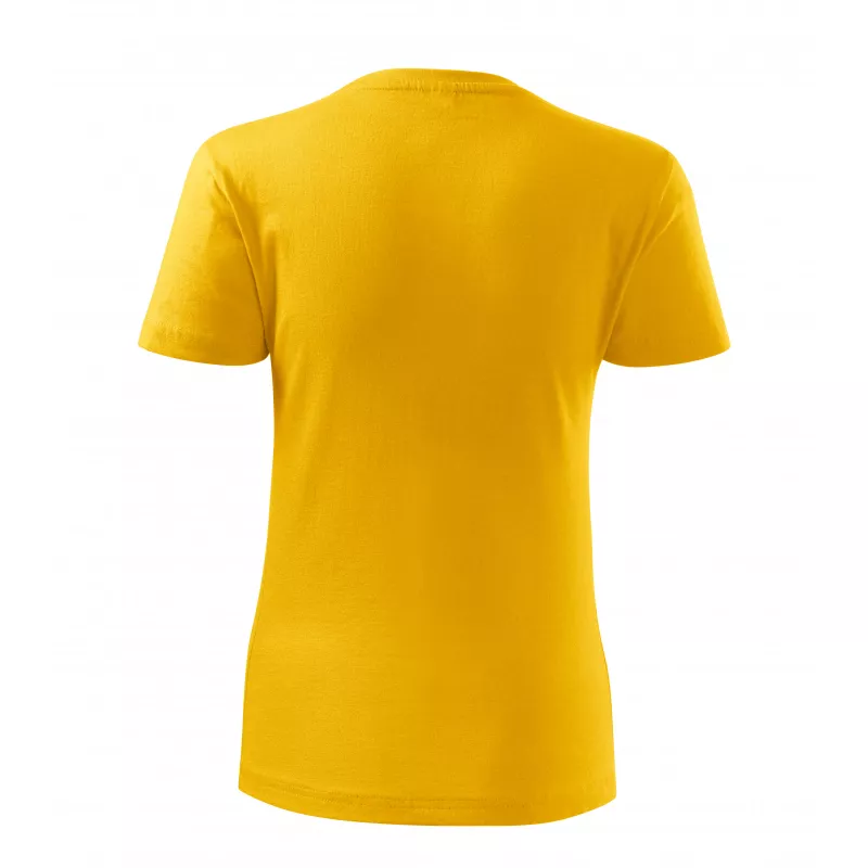 Damska koszulka bawełniana 145 g/m² MALFINI CLASSIC NEW 133 - Żółty (ADLER133-żółTY)