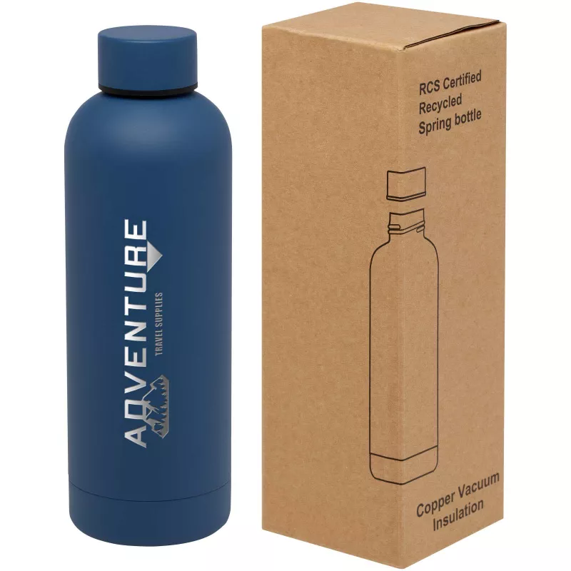 Spring miedziana butelka próżniowa z certyfikatem RCS 500 ml - Błękit oceanu (10079851)
