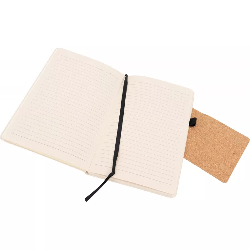 Notatnik A5 w linie z kartonu po mleku MARTHA - beżowy (2476513)