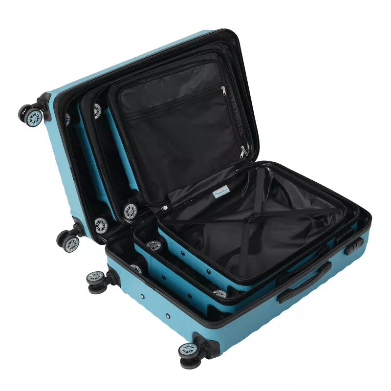 Zestaw walizek - turkusowy (56-2220005)