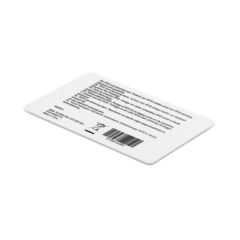 Karta blokująca RFID CUSTOS - Bialy (MO9751-06)