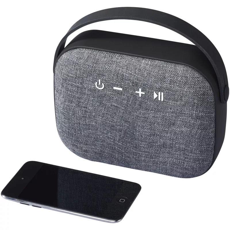 Materiałowy głośnik Bluetooth® Woven - Czarny (10831200)
