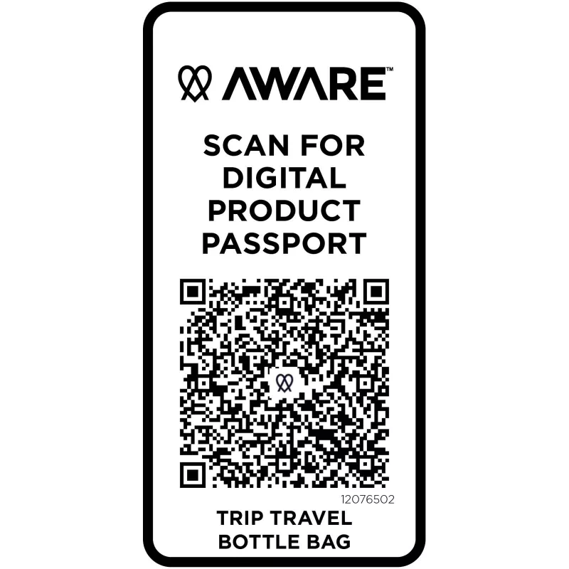 Trip Aware™, torba na butelki wykonana z materiałów z recyklingu, 2 l - Złamana biel (12076502)