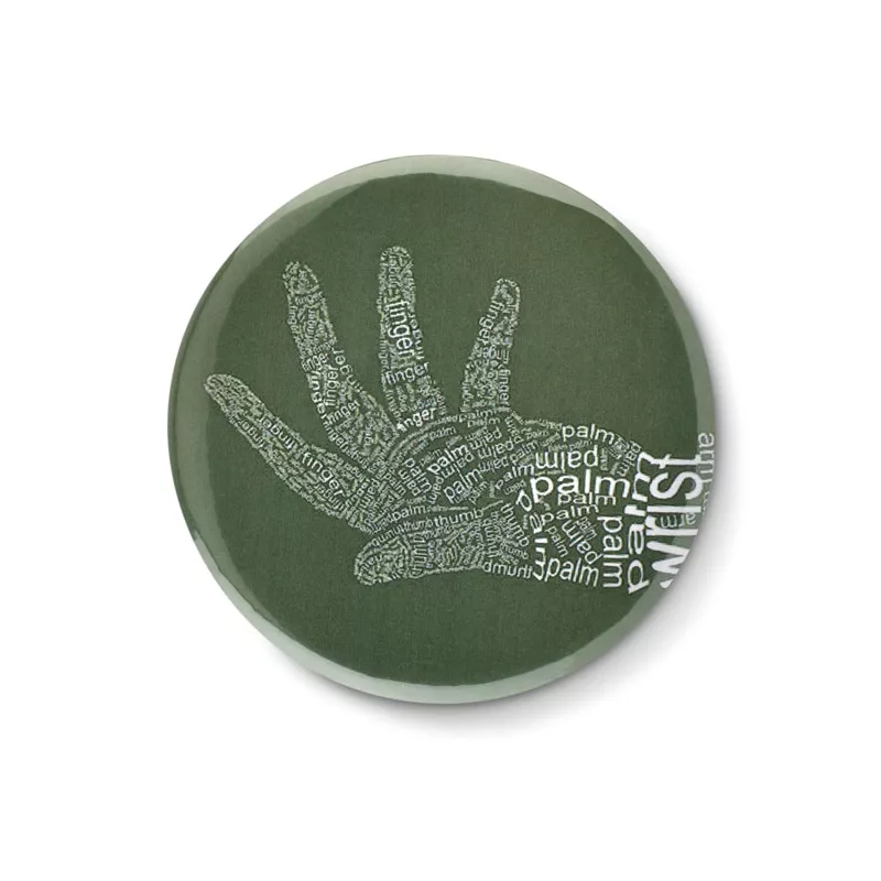 Lusterko button 6 cm MIRROR - Srebrny Mat (MO9335-16)