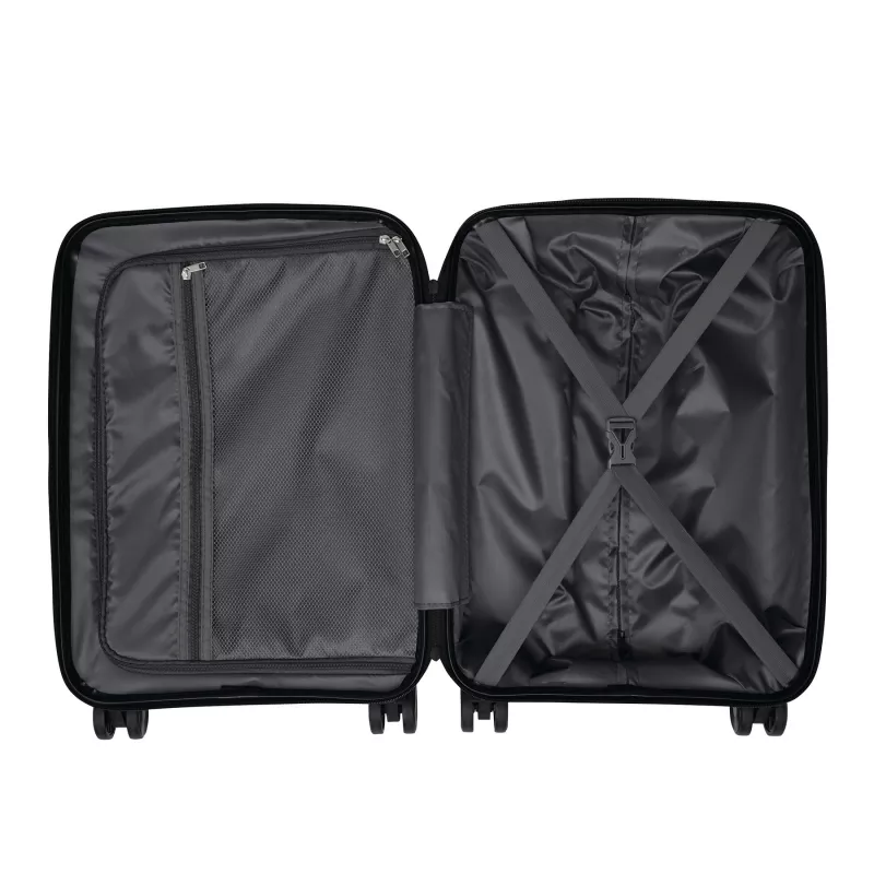 Walizka kabinowa na kółkach - czarny (56-0204475)