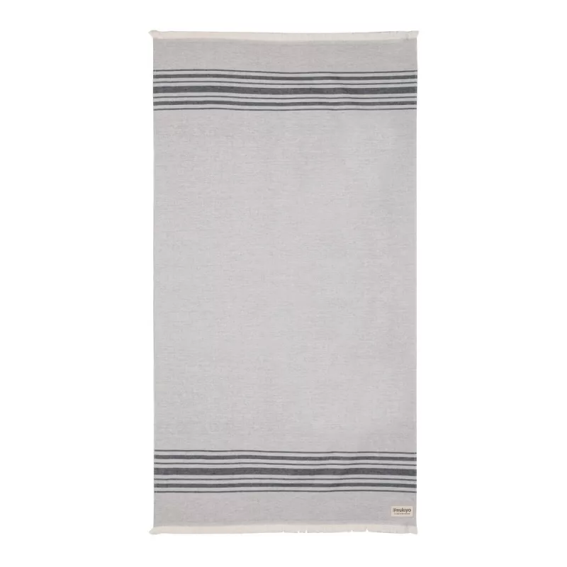Ręcznik 100 x 180 cm Hammam Ukiyo Yumiko AWARE™ - czarny (P453.791)