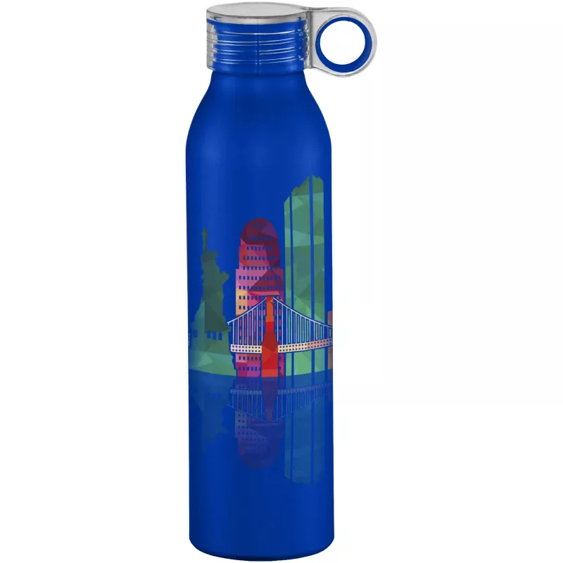 Aluminiowa butelka sportowa Grom 650 ml - Błękit królewski (10046302)