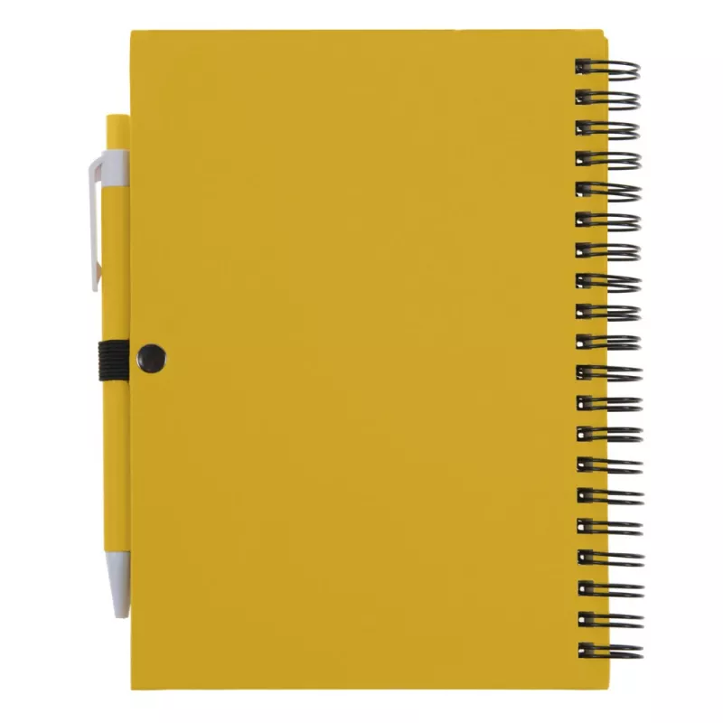 Notatnik ok. A5 z długopisem - żółty (V2795-08)