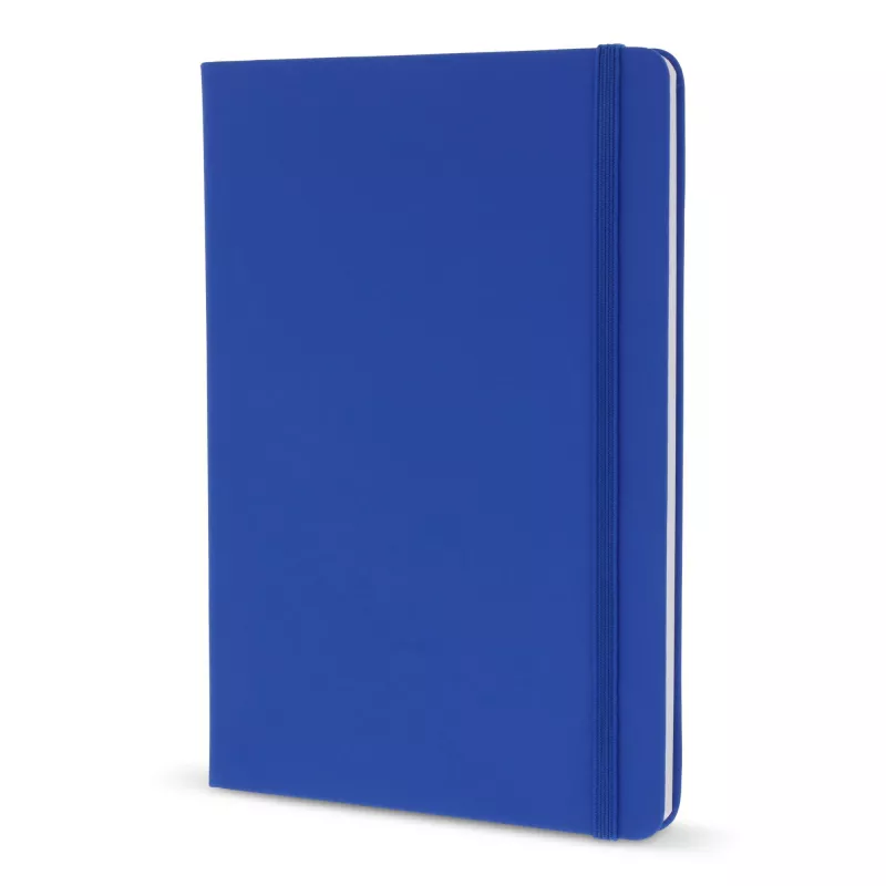 Notatnik A5 z tworzywa PU z kartkami FSC - niebieski (LT92066-N0011)