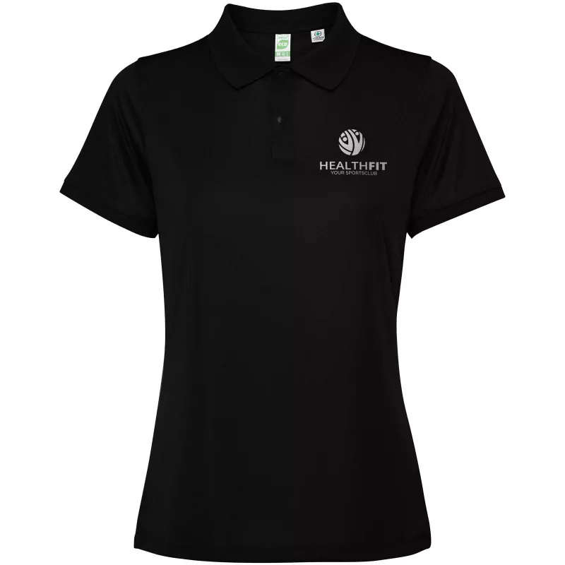 Tormo damskie polo z krótkim rękawem - Czarny (R0401-BLACK)