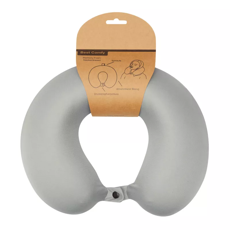 Poduszka podróżna BEST COMFY - szary (56-0607008)