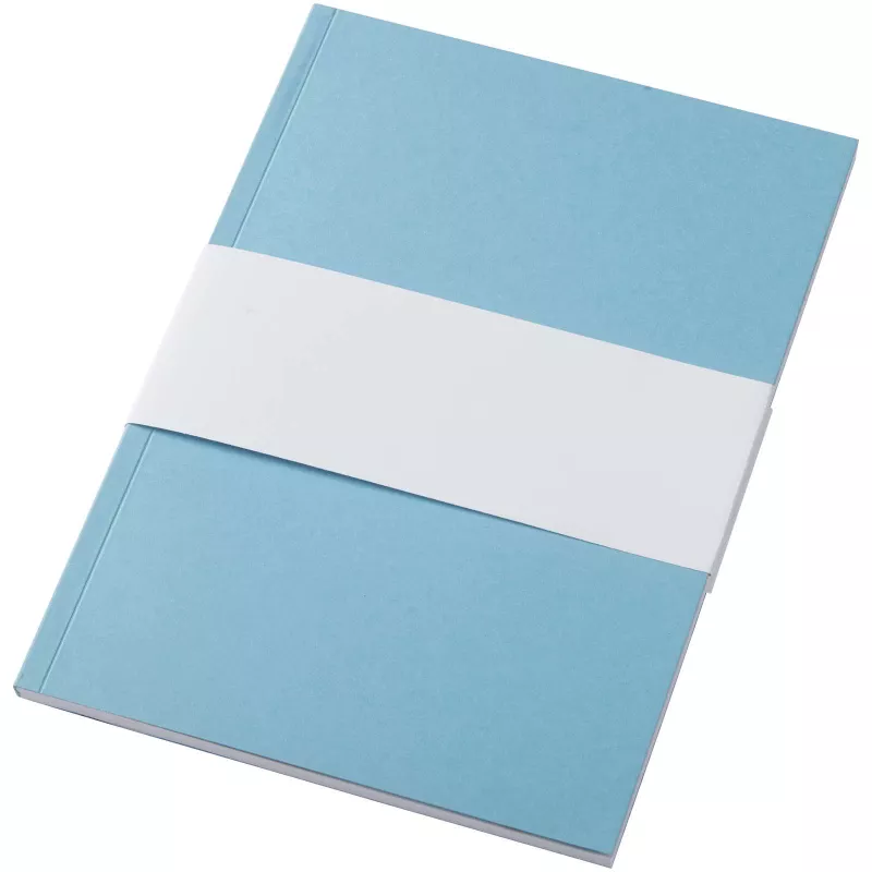 Notatnik A5 Novella Austen z miękką okładką z materiału z recyklingu, 50 kartek - Niebieski (21024952)