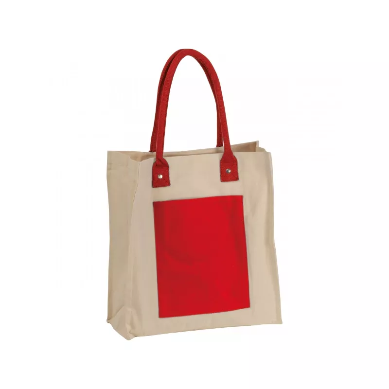 Torba płócienna z długimi uszami 320 g/m² 35x13x38cm - czerwony (6521805)