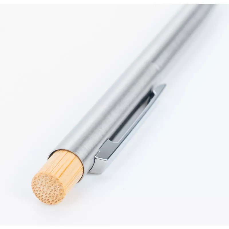 Długopis stalowy z recyklingu SAVANNAH - szary (1542907)