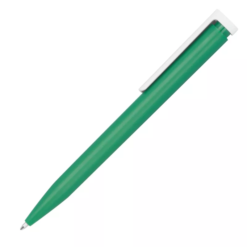 Długopis reklamowy plastikowy 13758 - zielony (1375809)