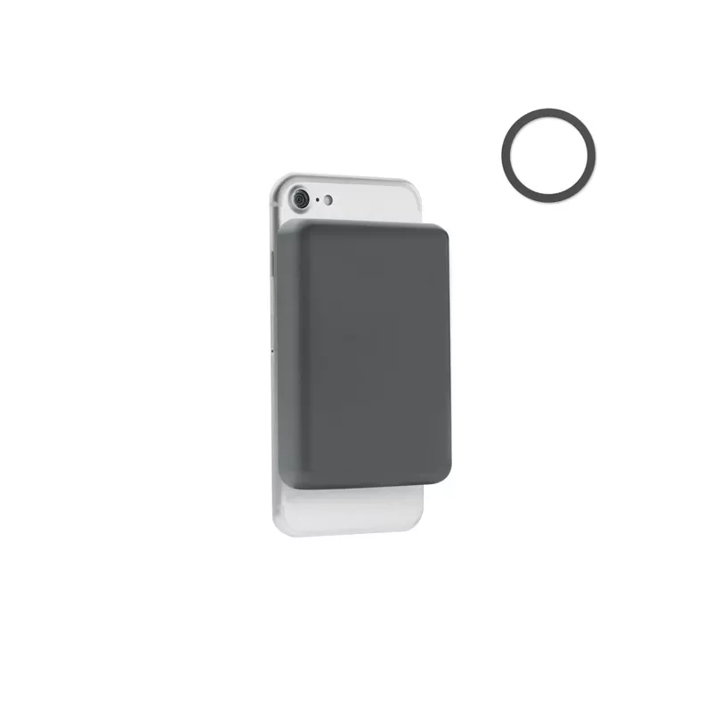 Powerbank magnetyczny 5000 mAh 15W DOUBLETIC - Kamienny Szary (MO6874-15)