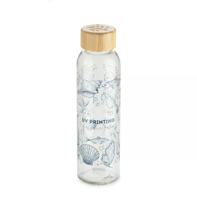 Butelka z recyklingowanego szkła VOSA 500 ml - przezroczysty (16258-19)