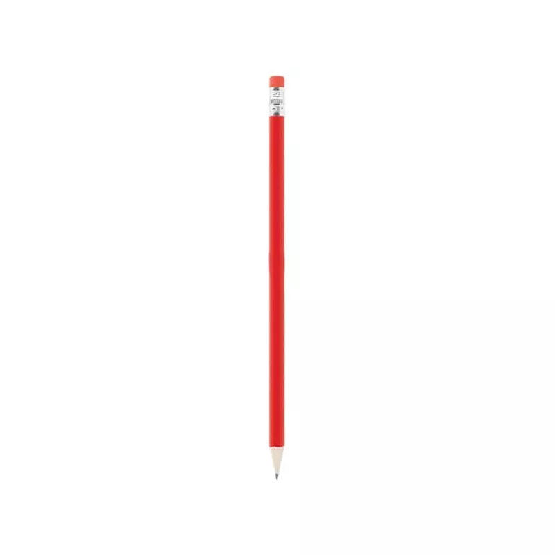Ołówek reklamowy z gumką - Czerwony (IP29008452)