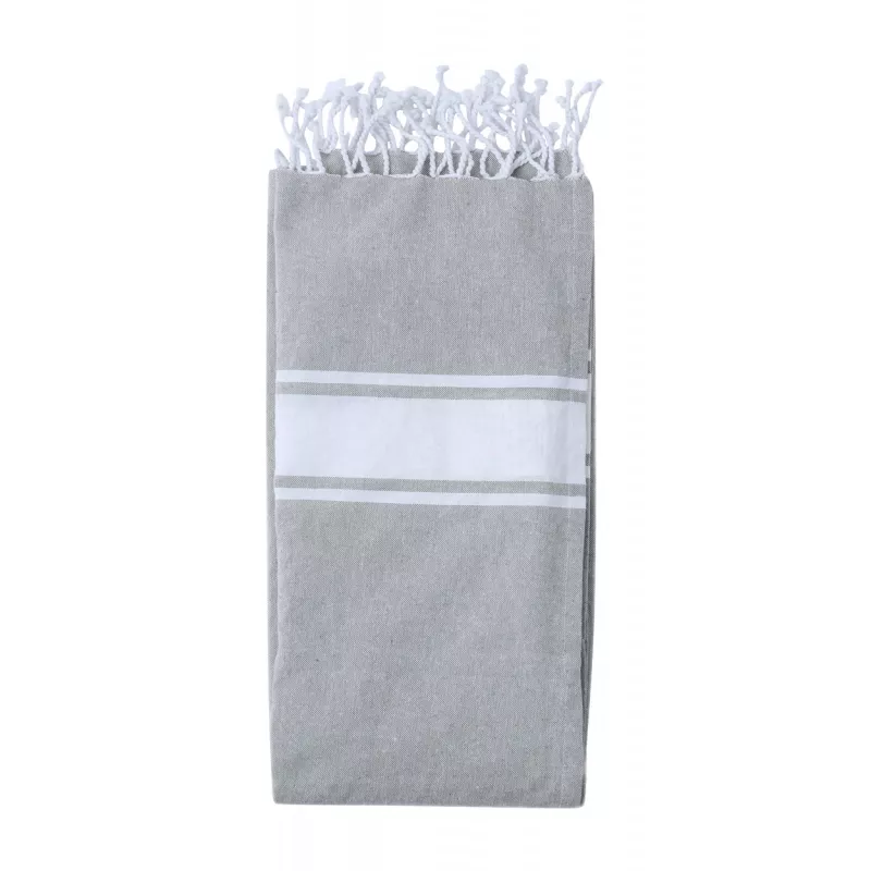 Carey ręcznik plażowy / worek ze sznurkami - szary (AP733854-77)