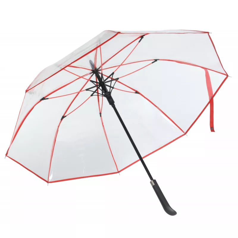 Przezroczysty parasol reklamowy VIP - czerwony (56-0103403)