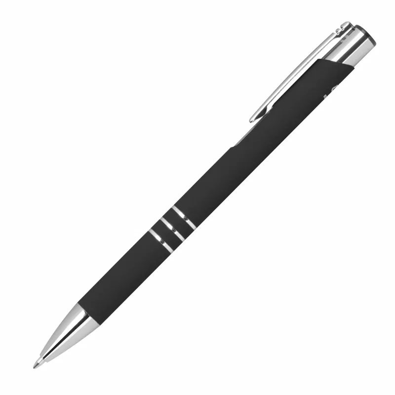 Długopis metalowy półżelowy DUNMORE - czarny (399103)