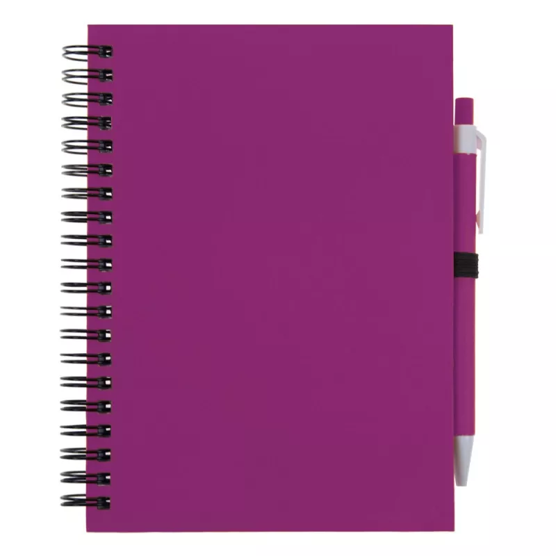 Notatnik ok. A5 z długopisem - różowy (V2795-21)