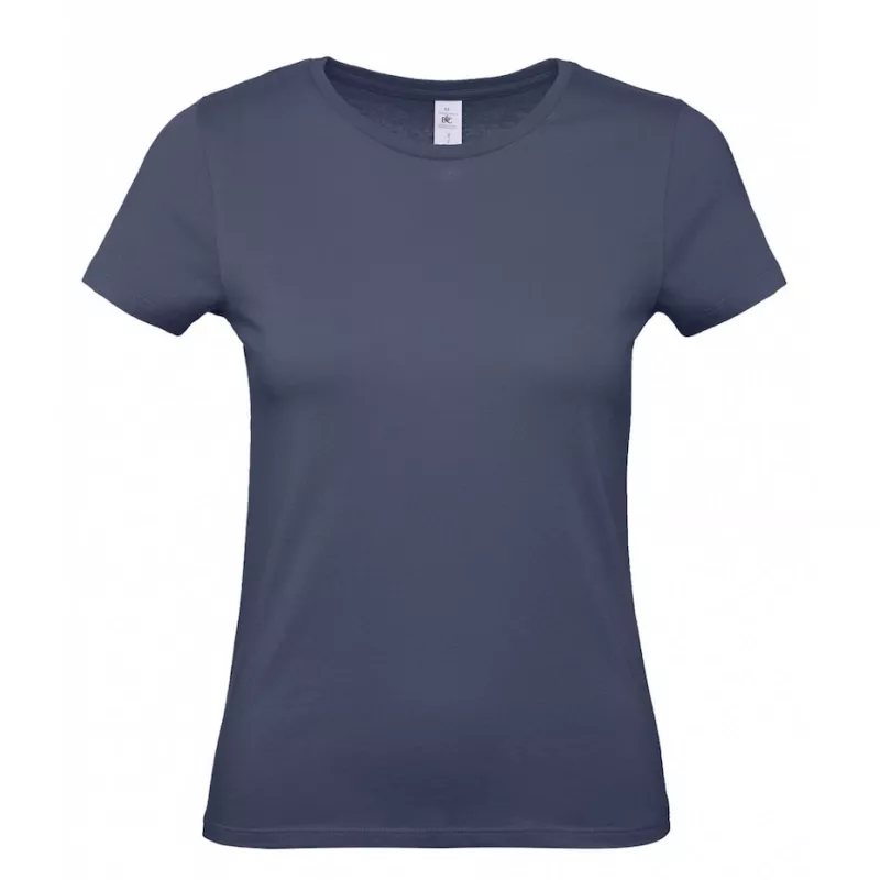 Damska koszulka reklamowa 145 g/m² B&C #E150 / WOMEN - Denim (470) (TW02T/E150-DENIM)