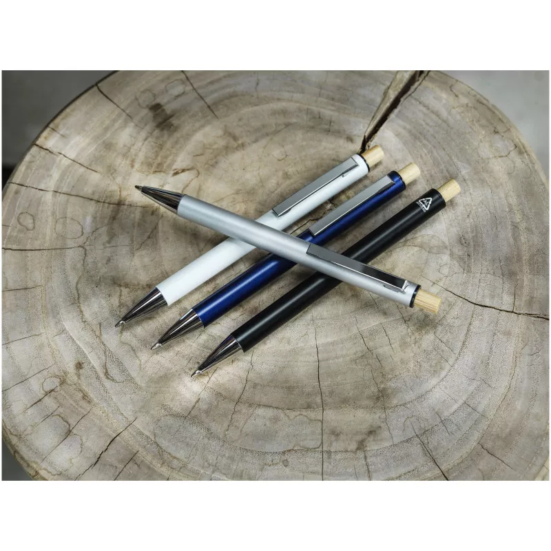 Cyrus długopis z aluminium z recyklingu - Srebrny (10787581)