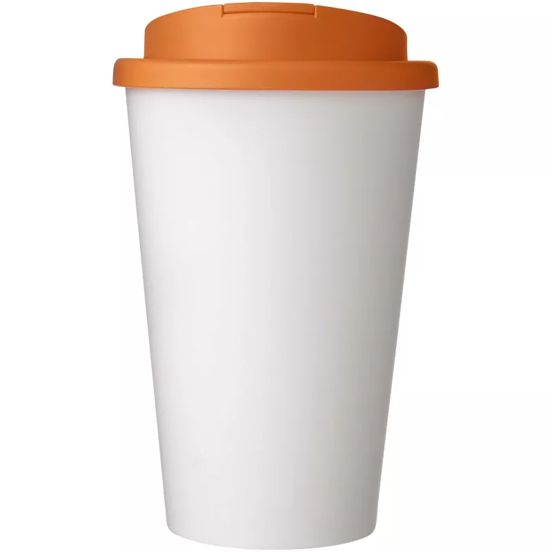 Americano® 350 ml tumbler with spill-proof lid - Biały-Pomarańczowy (21069508)
