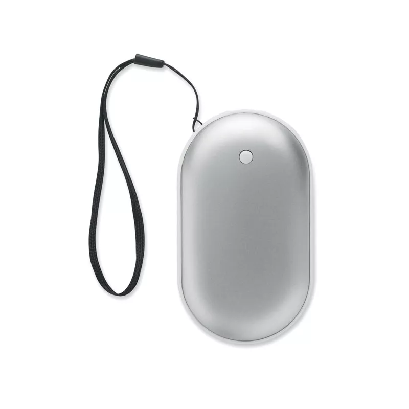 Ogrzewacz do rąk z powerbankiem 5000 mAh MUKAVA - Srebrny Mat (MO2777-16)