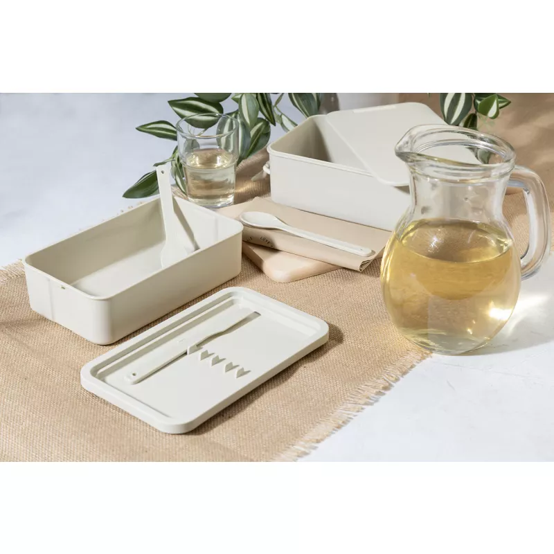 Duplox składane pudełko na lunch - naturalny-a (AP800270-00)