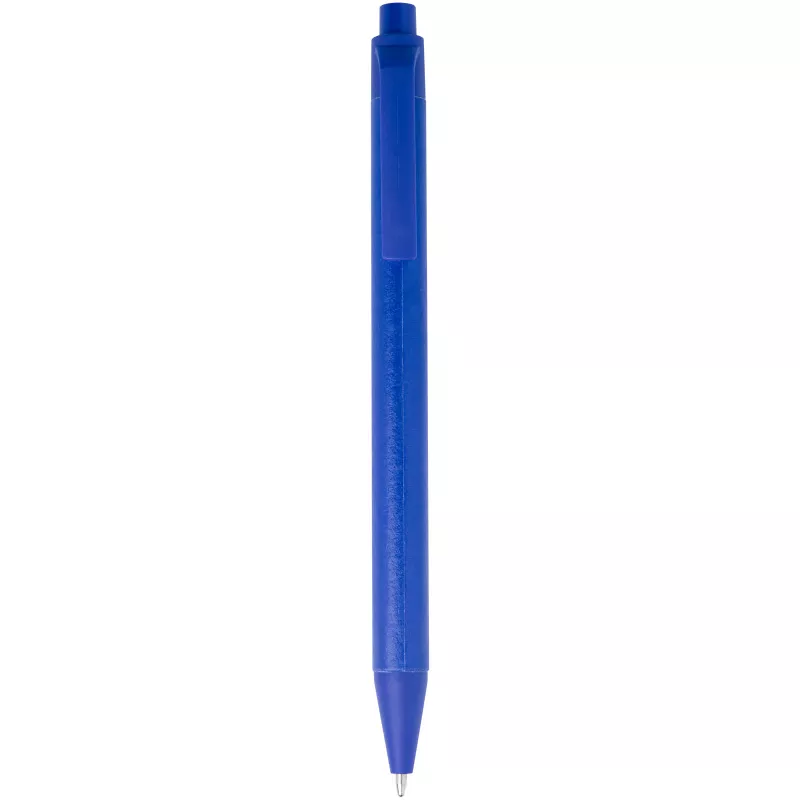 Chartik monochromatyczny długopis z papieru z recyklingu z matowym wykończeniem - Niebieski (10783952)