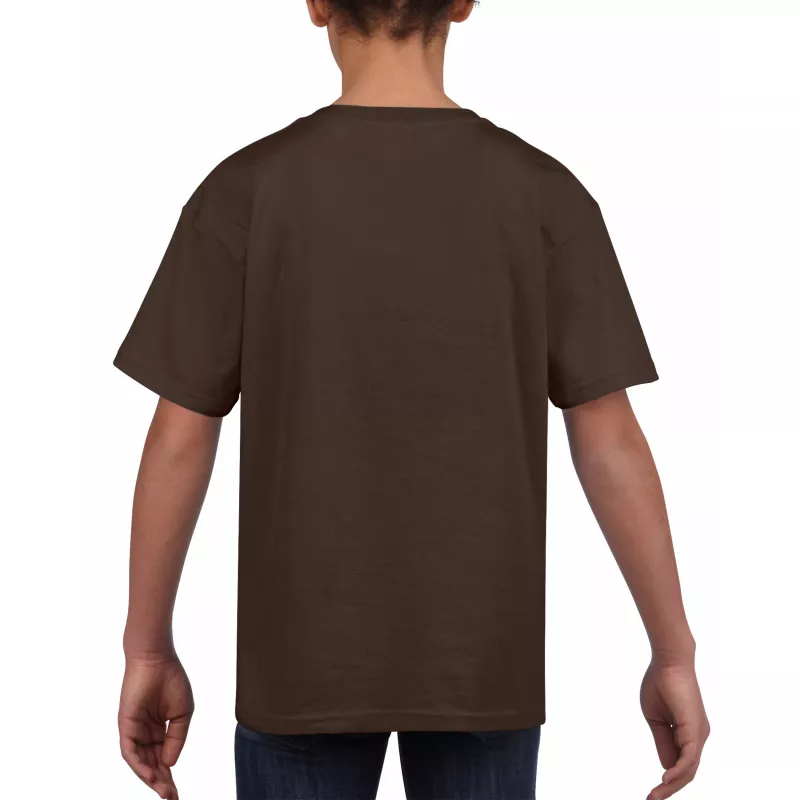 Koszulka bawełniana 150 g/m² Gildan SoftStyle™ - DZIECIĘCA - Dark Chocolate (64000B-DARK CHOCOLATE)