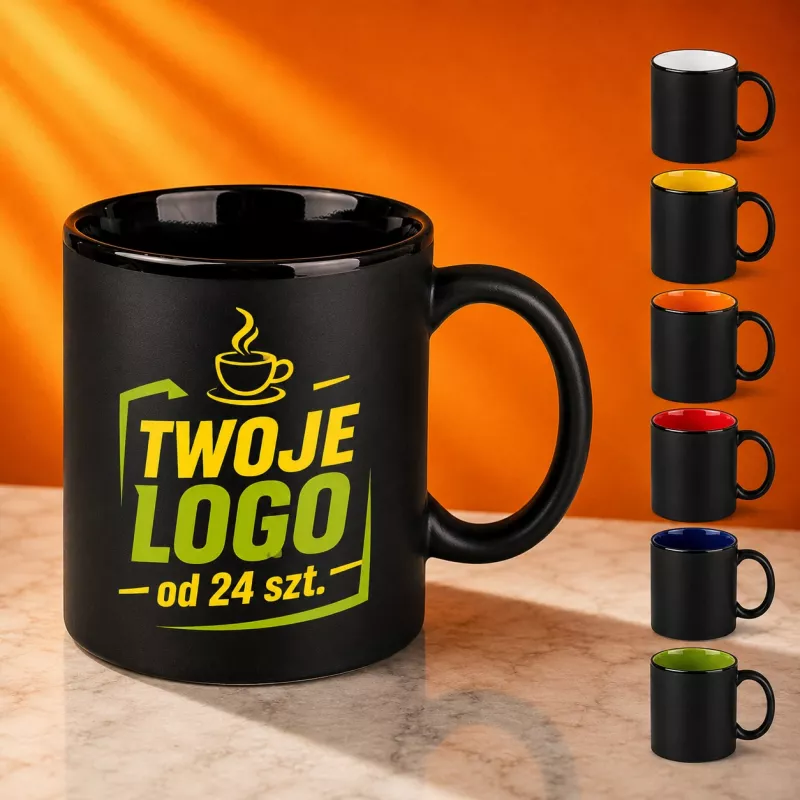 Kubek reklamowy Tomek Supreme (300 ml) - czarny (M/102-CZARNO/CZARNY)