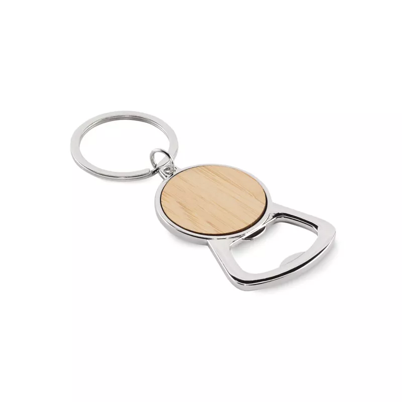 Brelok metalowy z otwieraczem do butelek KEYPOP - Drewna (MO2483-40)