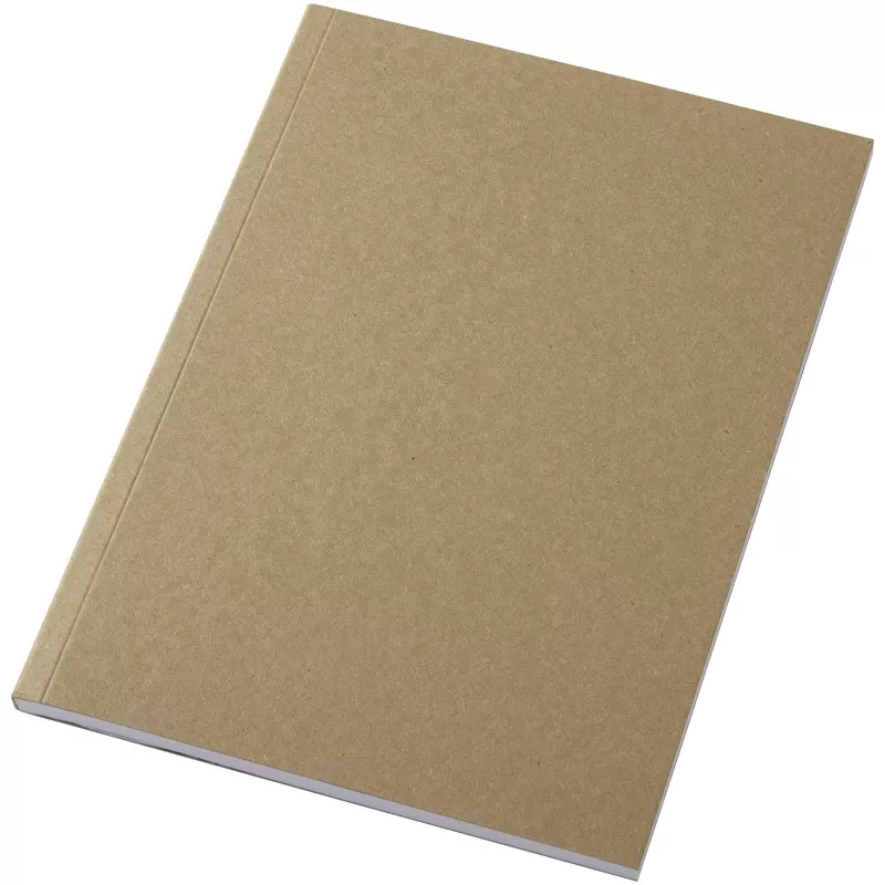 Notatnik A5 Novella Austen z miękką okładką z materiału z recyklingu, papier pakowy — 50 kartek - Piasek pustyni (21026506)