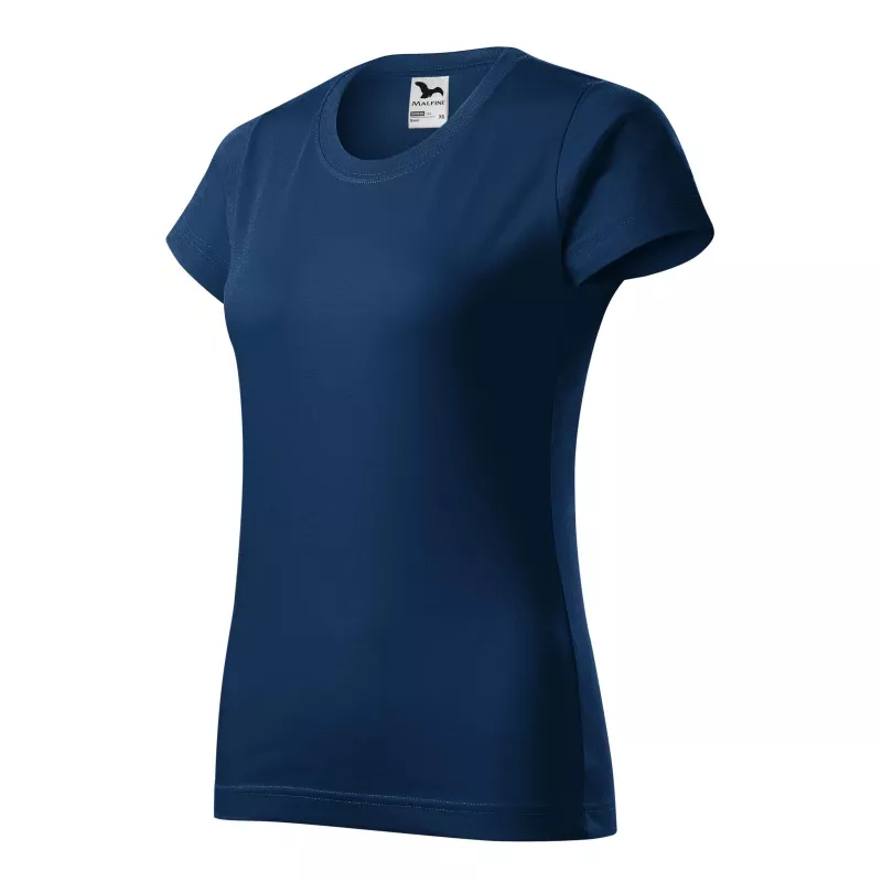 Koszulka bawełniana damska 160 g/m²  BASIC 134 - ciemnoniebieski (ADLER134-CIEMNONIEBIESKI)