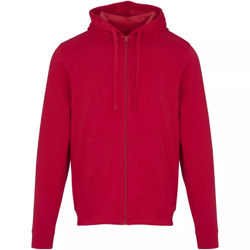 Jasper bluza unisex z kapturem z materiału organicznego pochodzącego z recyklingu z certyfikatem OCS, o gramaturze 280 g/m² - Czerwony (39666-RED)